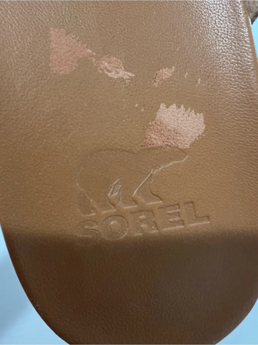 Sorel Womens  Brown Slide Sandals with Treaded Sole 7